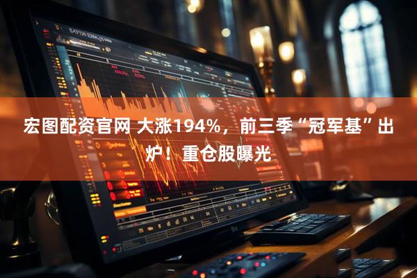 宏图配资官网 大涨194%，前三季“冠军基”出炉！重仓股曝光